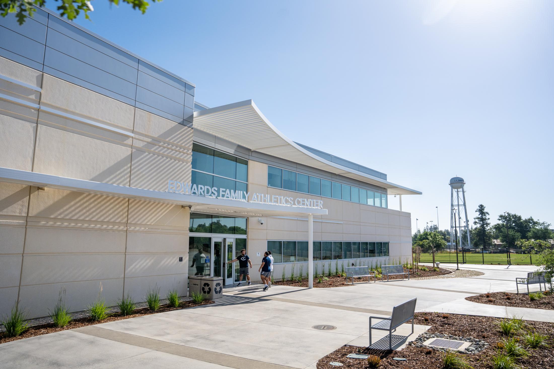 Exterior of the Edwards Family Athletic Center