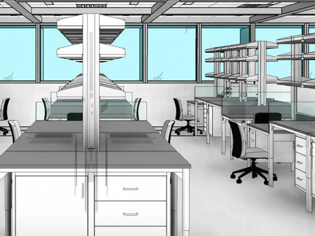 Image of Briggs Hall Lab rendering.