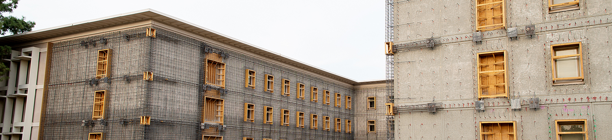 Image of seismic work on the Chemistry Building at UC Davis.