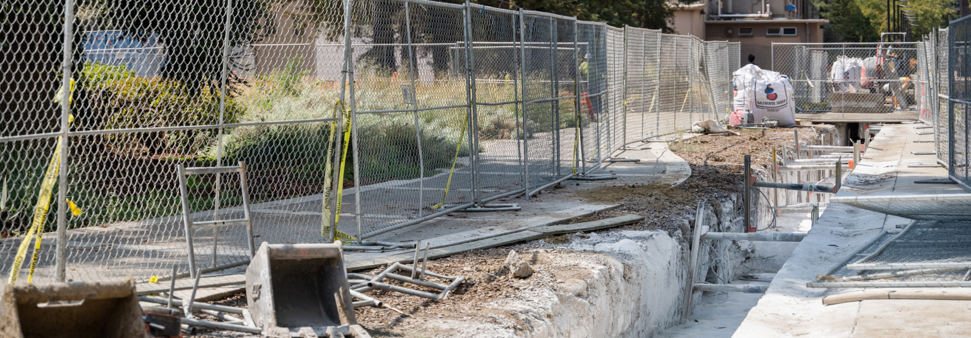 Construction trench