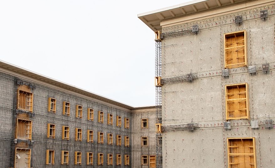Chemistry building under construction