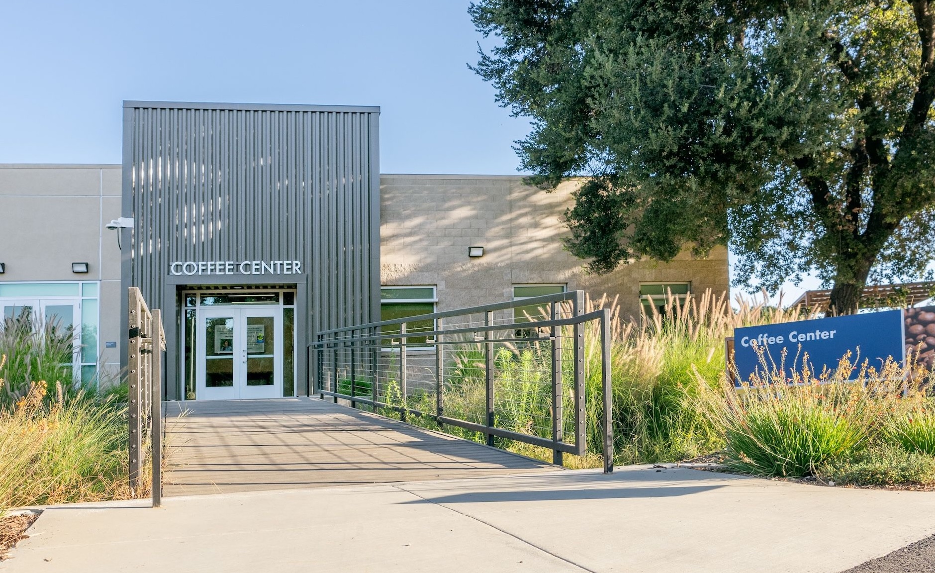 Photo of the exterior of the Coffee Center
