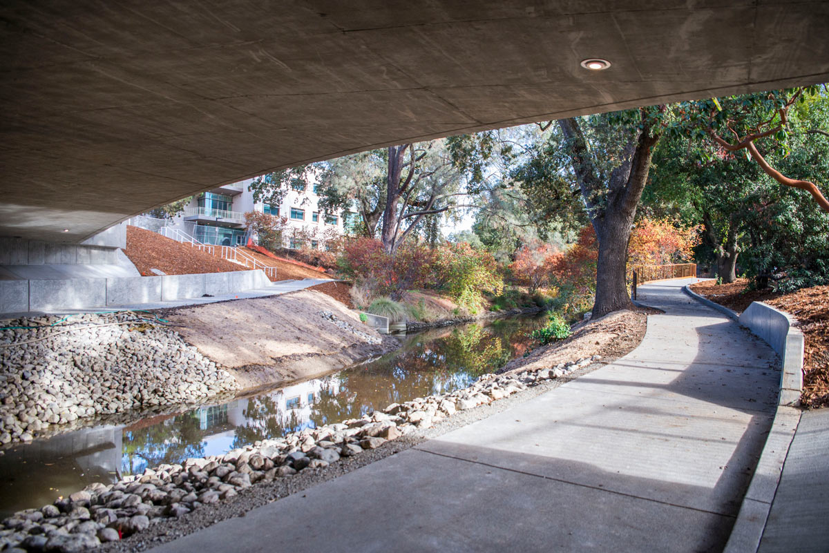 View underneath the new La Rue Bridge