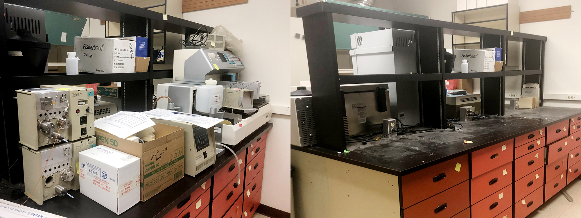Tupper Hall room 2201, before and after