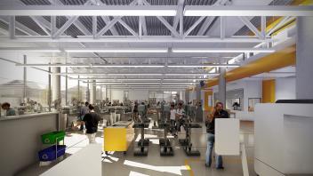 Rendering of UC Davis Engineering Student Design Center