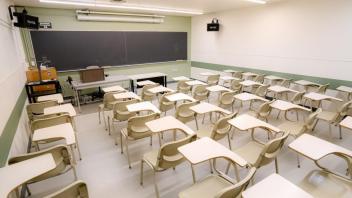 Classroom before minor renovations