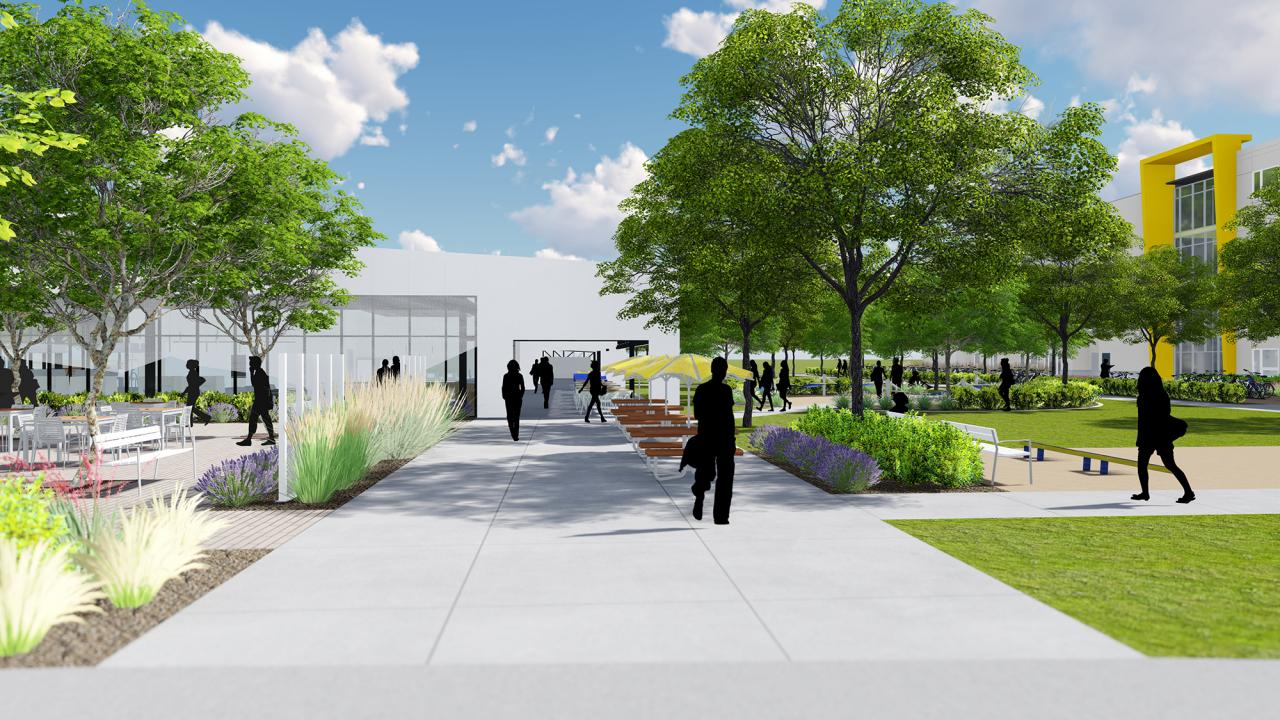 rendering of the green at west village uc davis