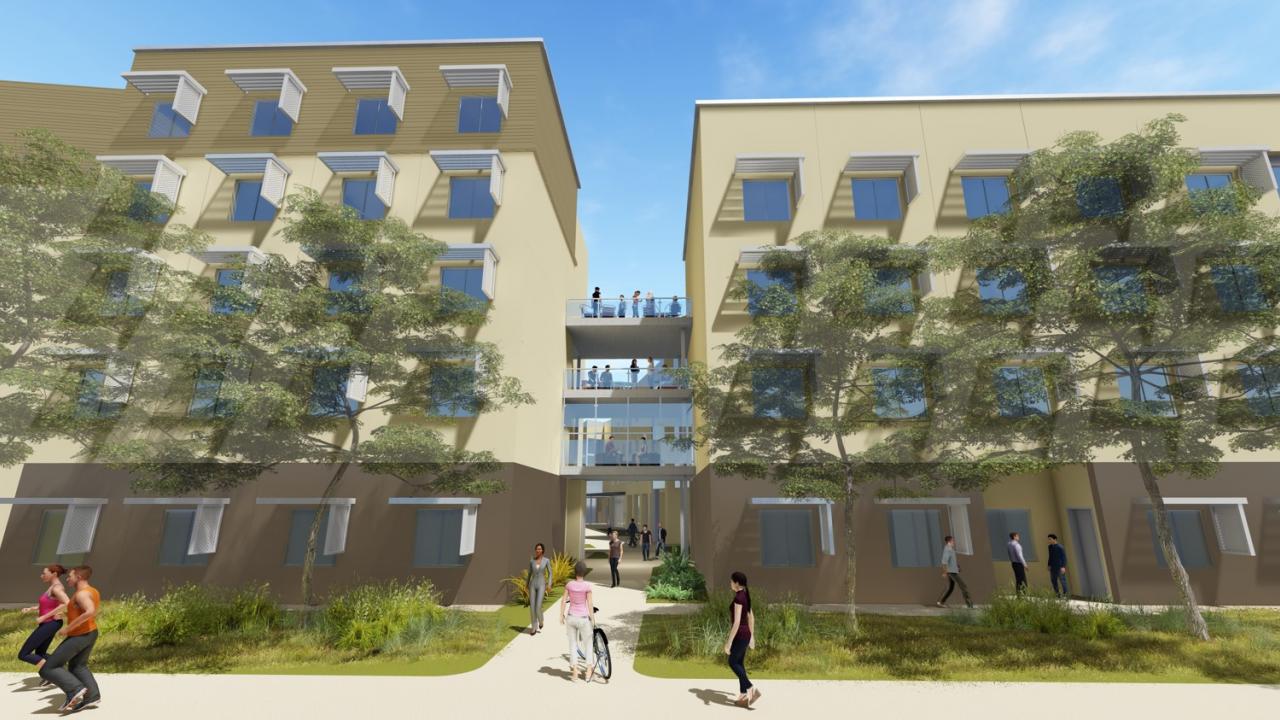 Rendering of Shasta Hall