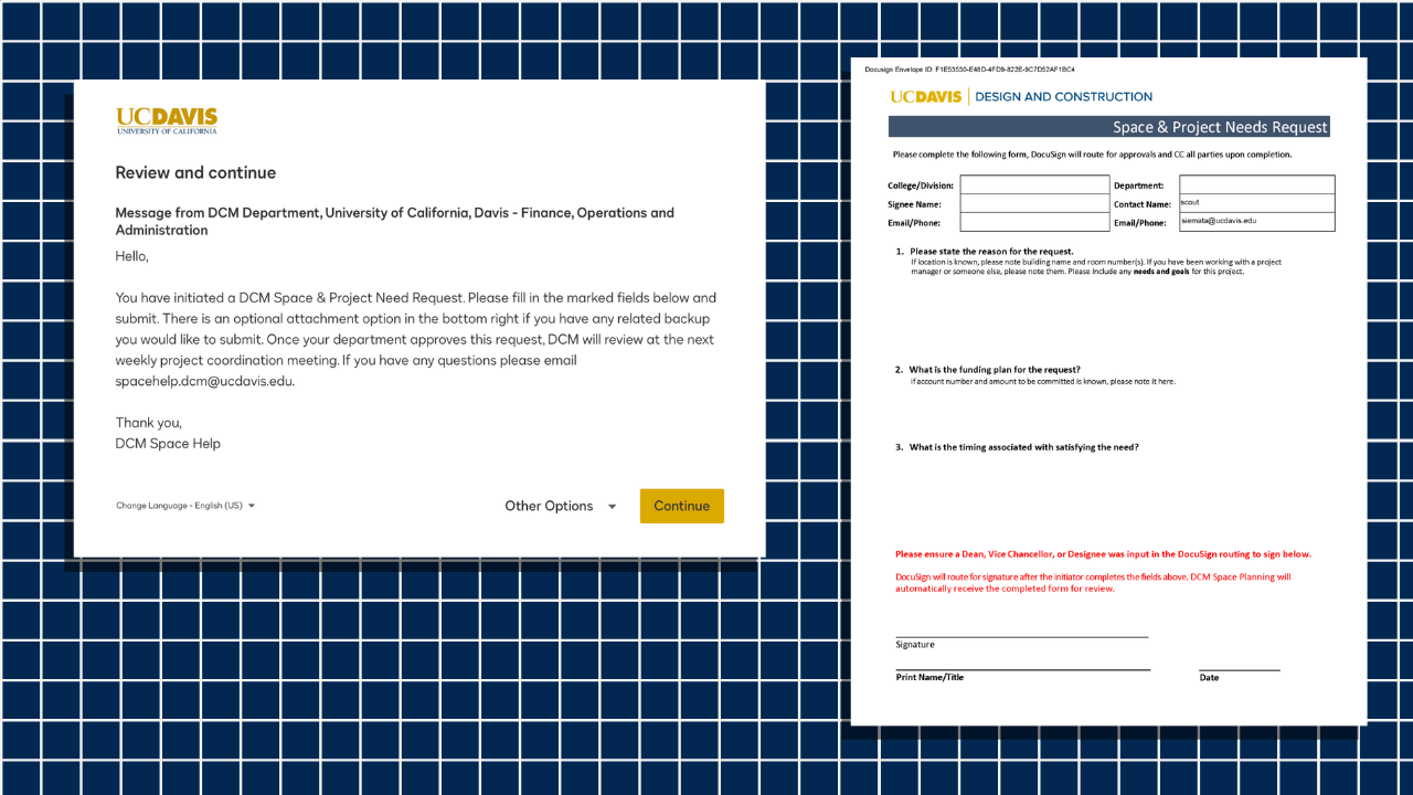 Screenshot of the SNPR form on a blue background