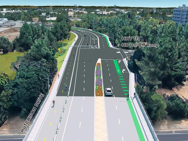 Hutchison Drive/Highway 113 Interchange rendering