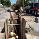 Trenching on campus
