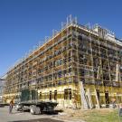 Construction of an apartment building in Orchard Park