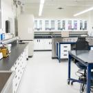 Interior of a remodeled lab in Wickson Hall