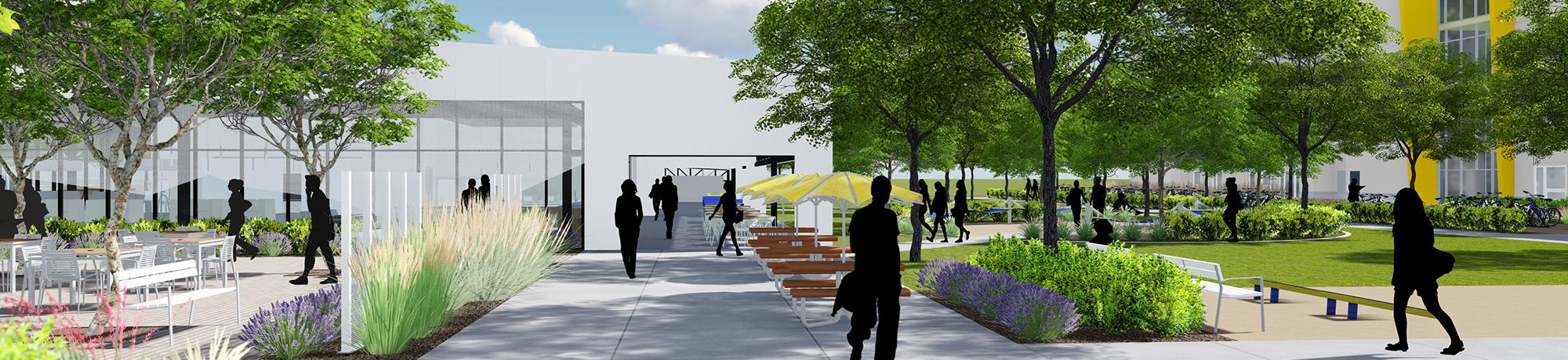 rendering of the green at west village uc davis