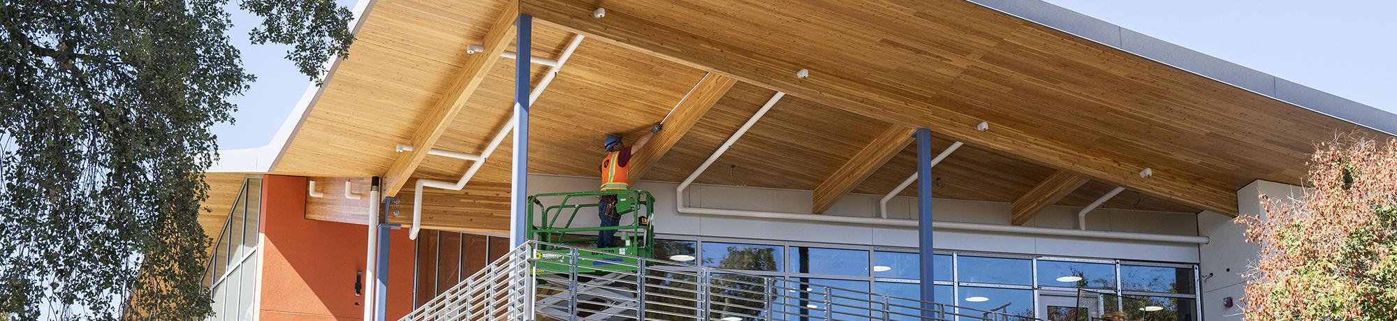 Exterior of UC Davis dining commons Latitude