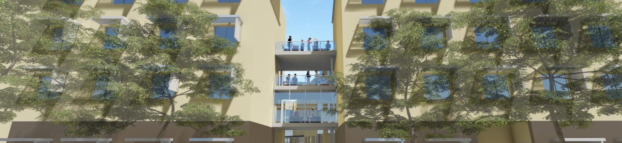 Rendering of Shasta Hall