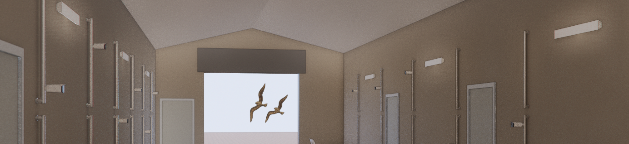 Rendering of Flight Hall